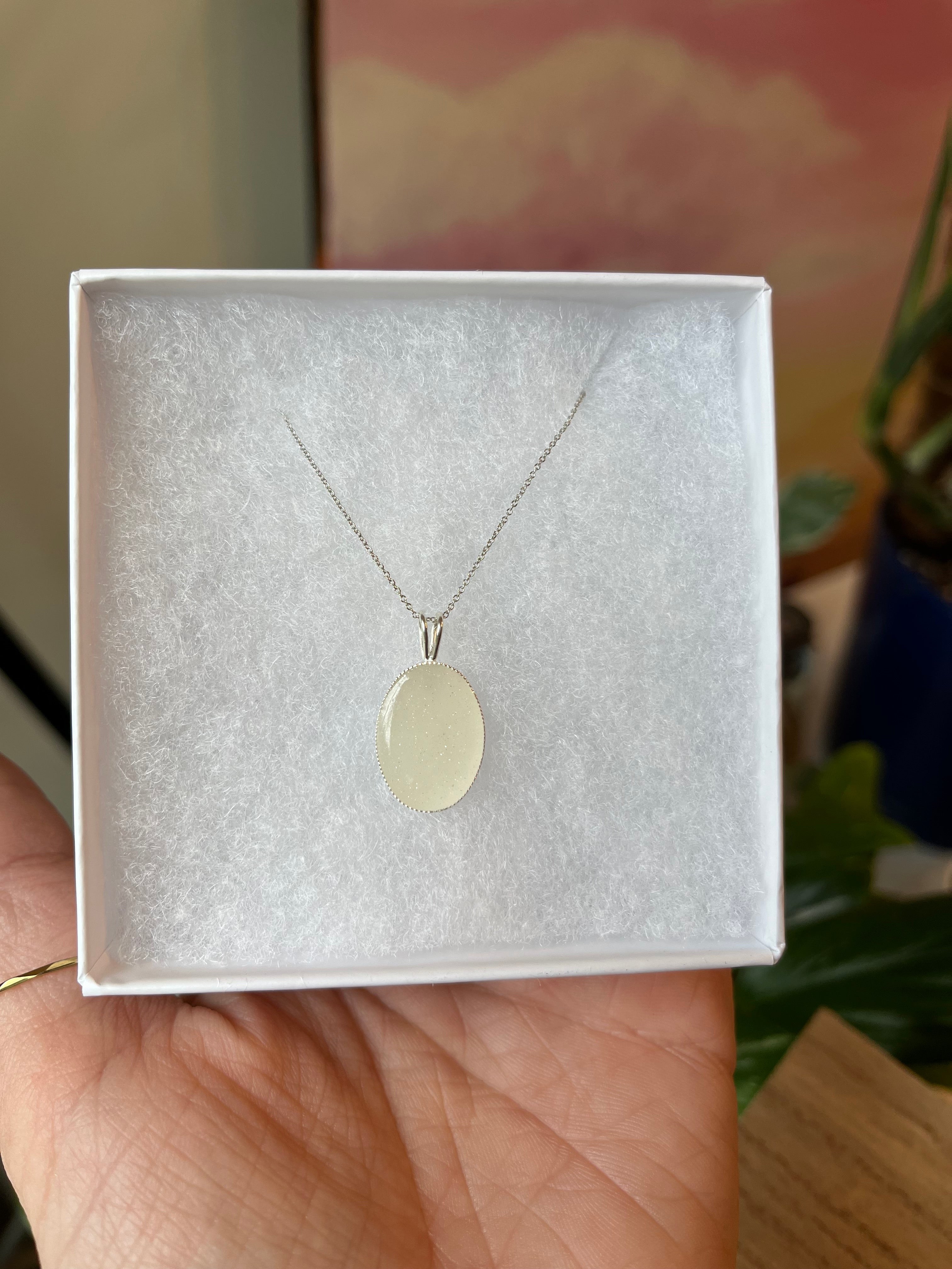Breastmilk Keepsake 925 Sterling Silver Necklace