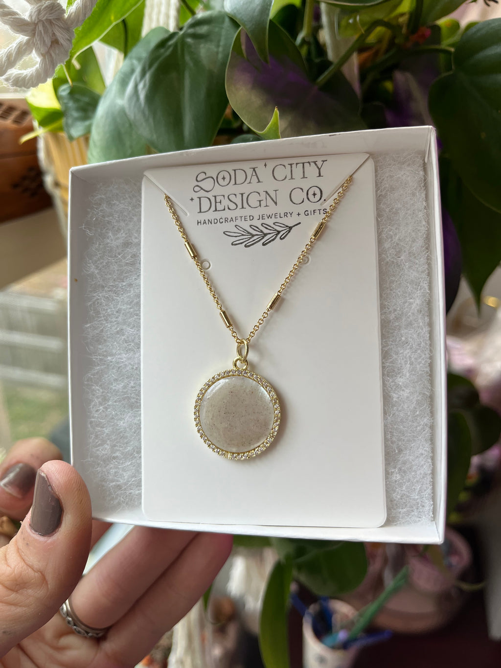 Keepsake Cremation Ashes Necklace in 925 Sterling Silver or 14k Gold Plated
